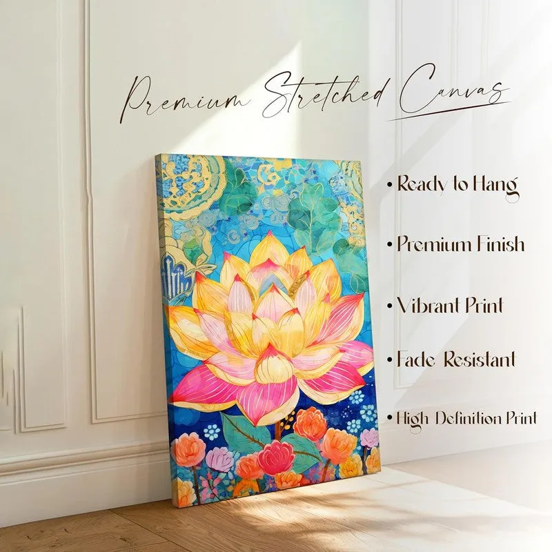 Dreamscape Lotus Wall Art Without Frame media 5