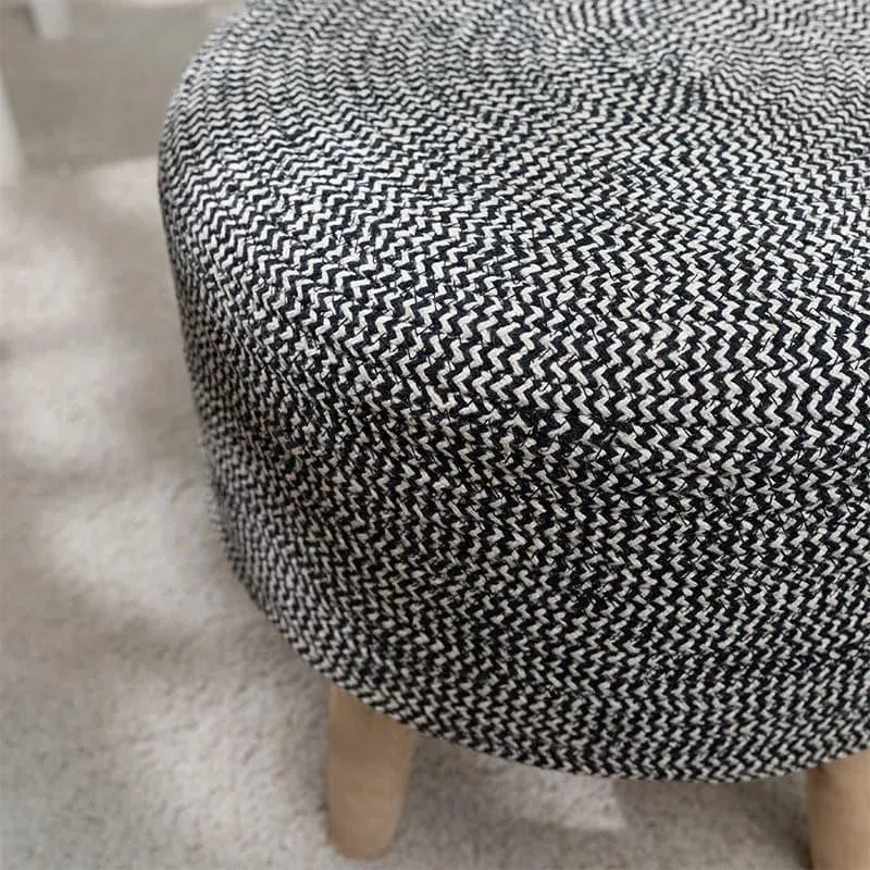 Miya Cotton Ottoman - Black media 4
