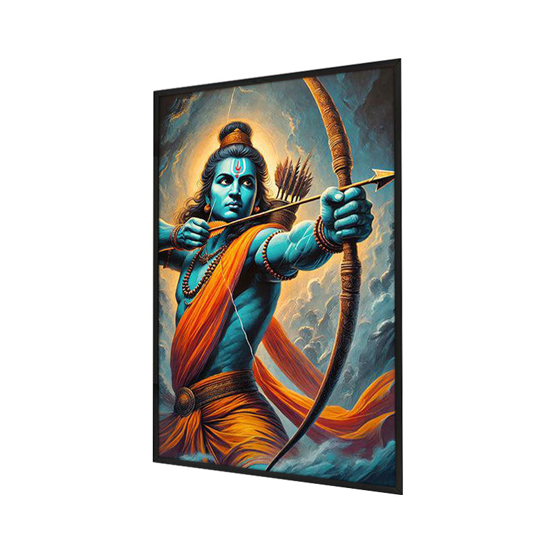 The King Of Dharma Wall Painting With Frame media 3