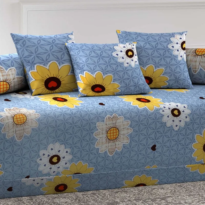 Blosyn Printed Diwan Set - Six Piece Set media 4