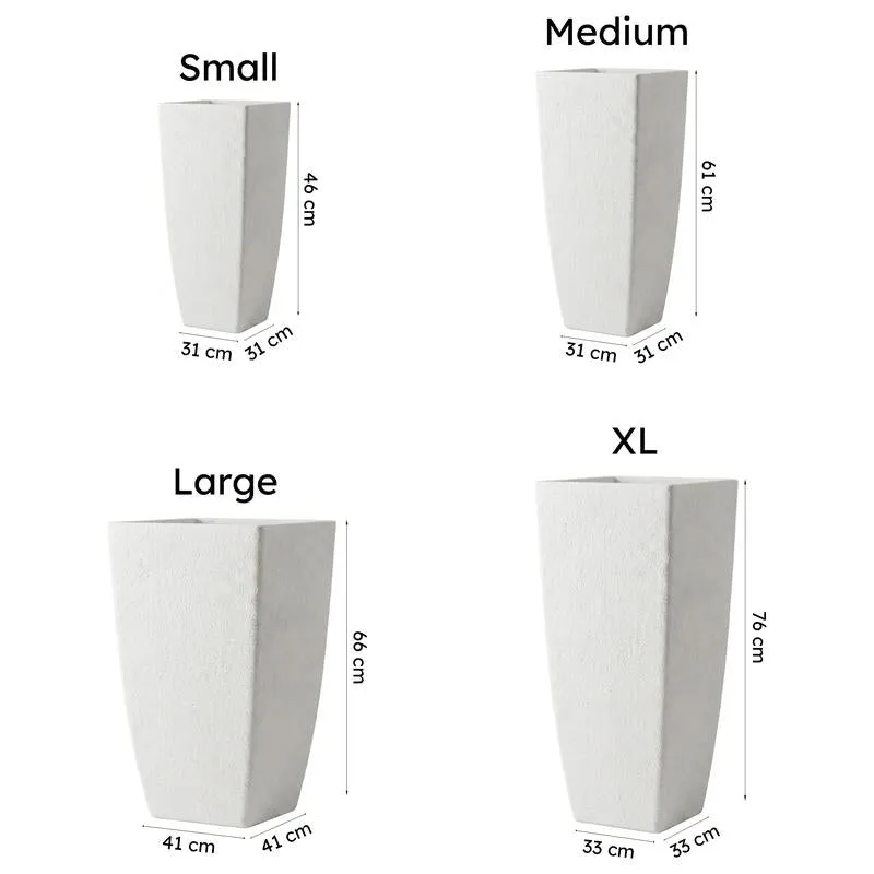 Obsidian Bloom Planter - White media 4