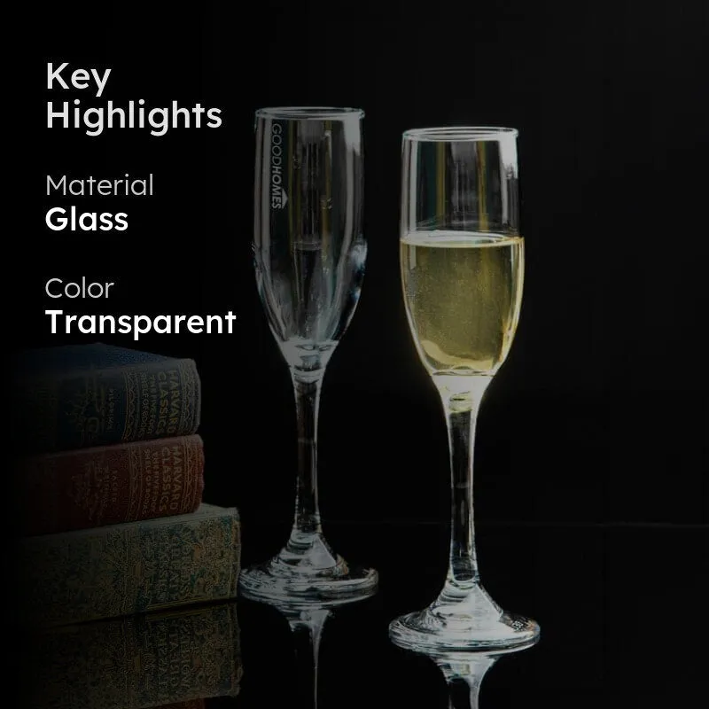 Raven Flute Glasses (180 ML) - Set Of Six media 2