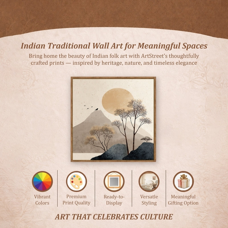 Misty Hills Canvas Wall Art With Frame media 5