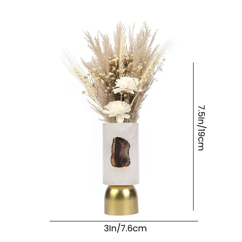 Majestic Harmony Tabletop Flower Marble Vase media 5