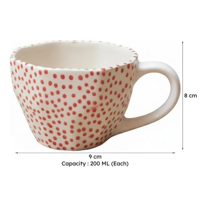 Clira Ceramic Tea Cup (200 mL Each) - Set of Four media 7