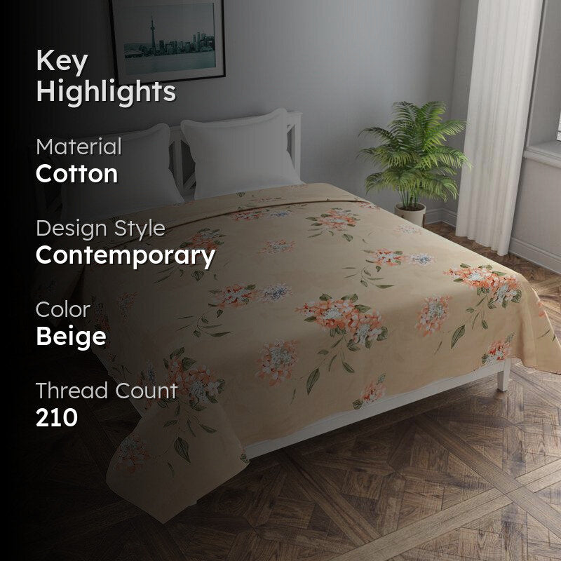 Soft Spring Bouquet Cotton Duvet Cover - 210 TC media 2