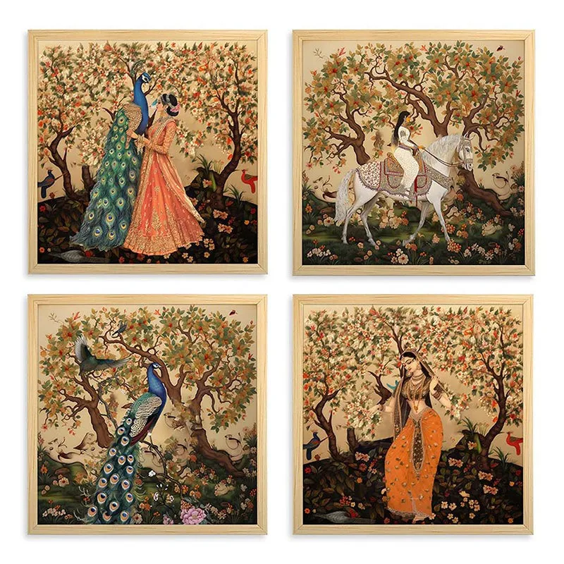 Frolicking In Garden II Wall Art - Set Of Four media 4