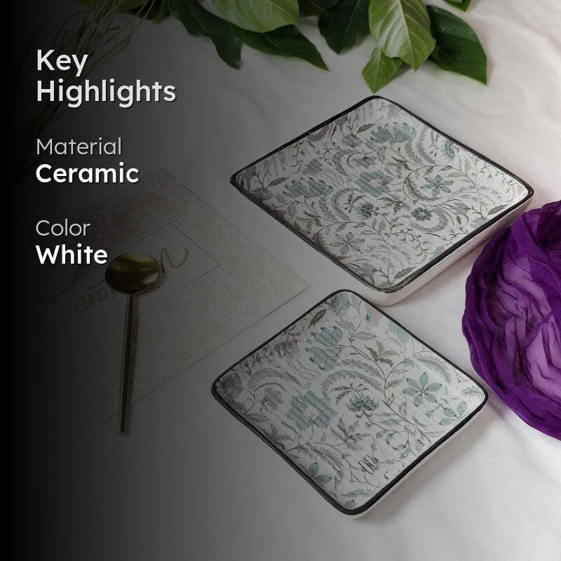 Arisho Floral Platter - Set Of Two media 2
