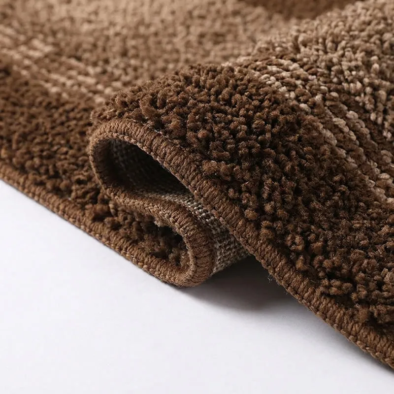 Tranquil Touch Microfiber Bath Mats (Brown) - Set of Two media 5
