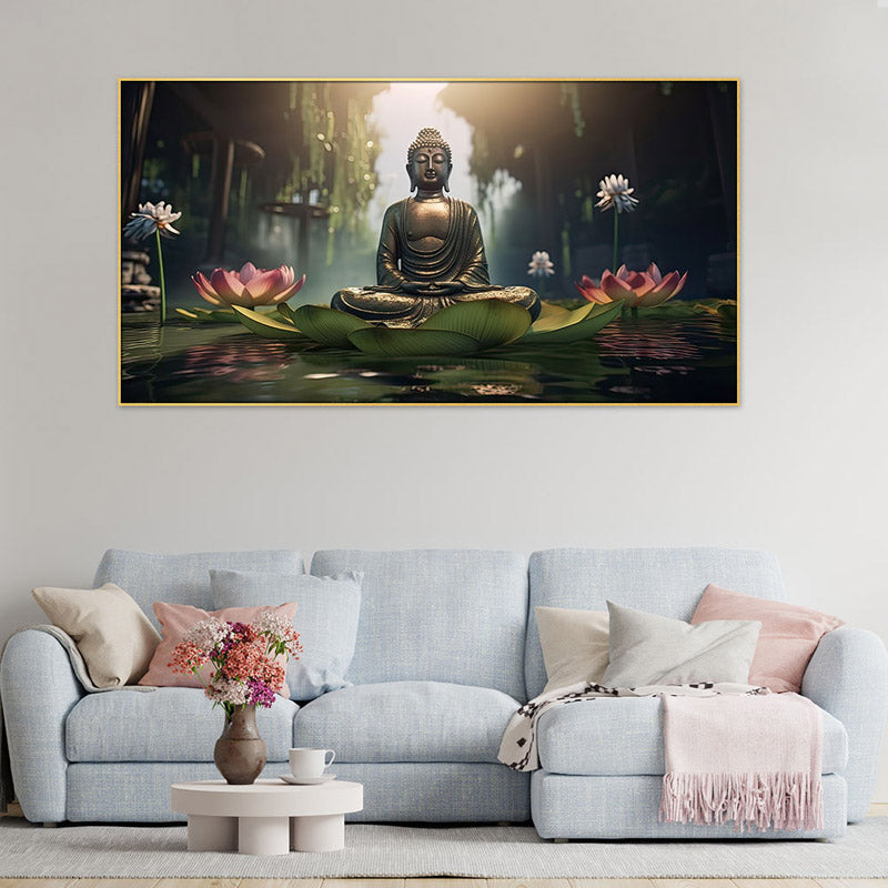 Buddha Serene Palace Wall Painting