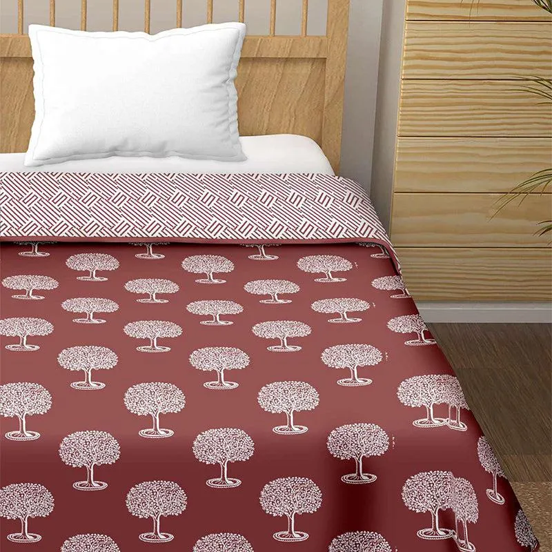 Moohina Reversible Cotton Dohar (Brown)  - 180 GSM media 4