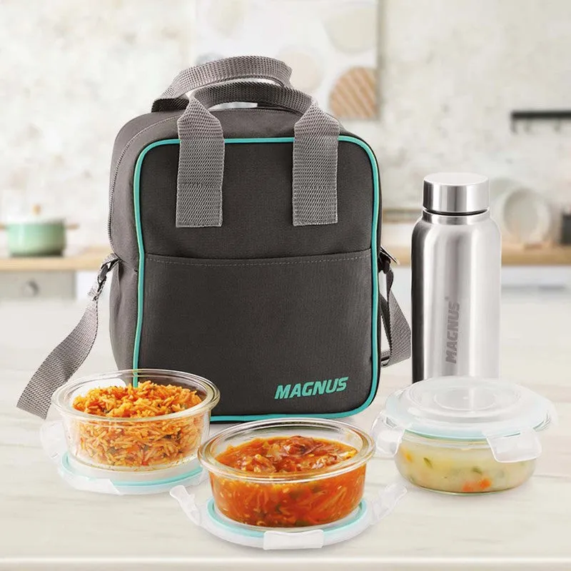 Dovex Lunch Box with Bottle & Lunch Bag - Five Piece Set media 4