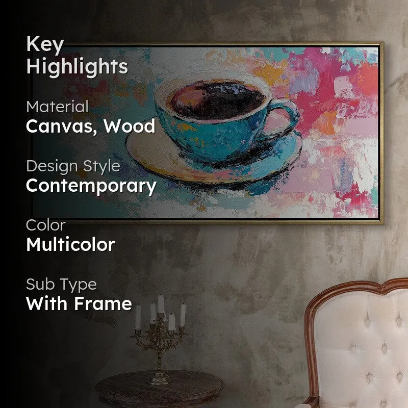 Ceramic Canvas Wall Painting With Frame media 2