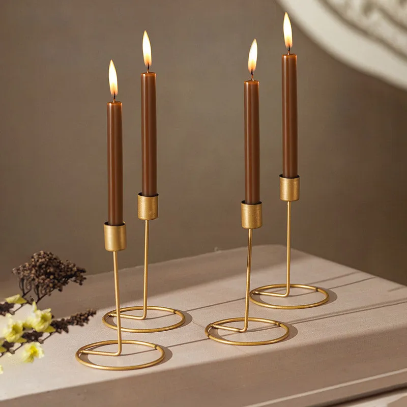 Baia Tealight Candle Holder (Gold) - Set of Four media 1