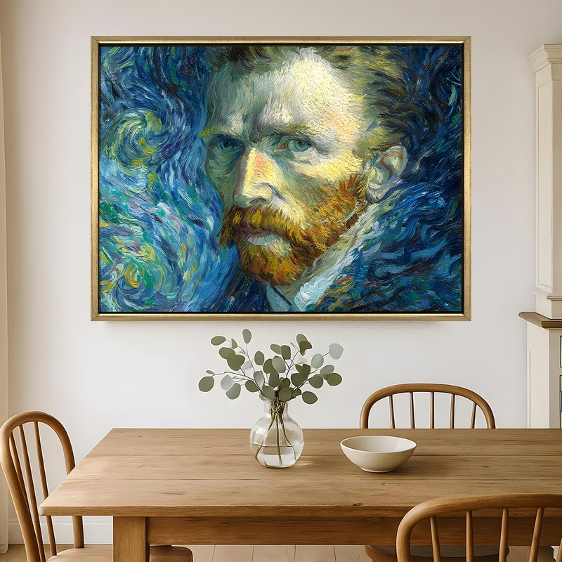 Soulful Stare Canvas Wall Painting With Frame