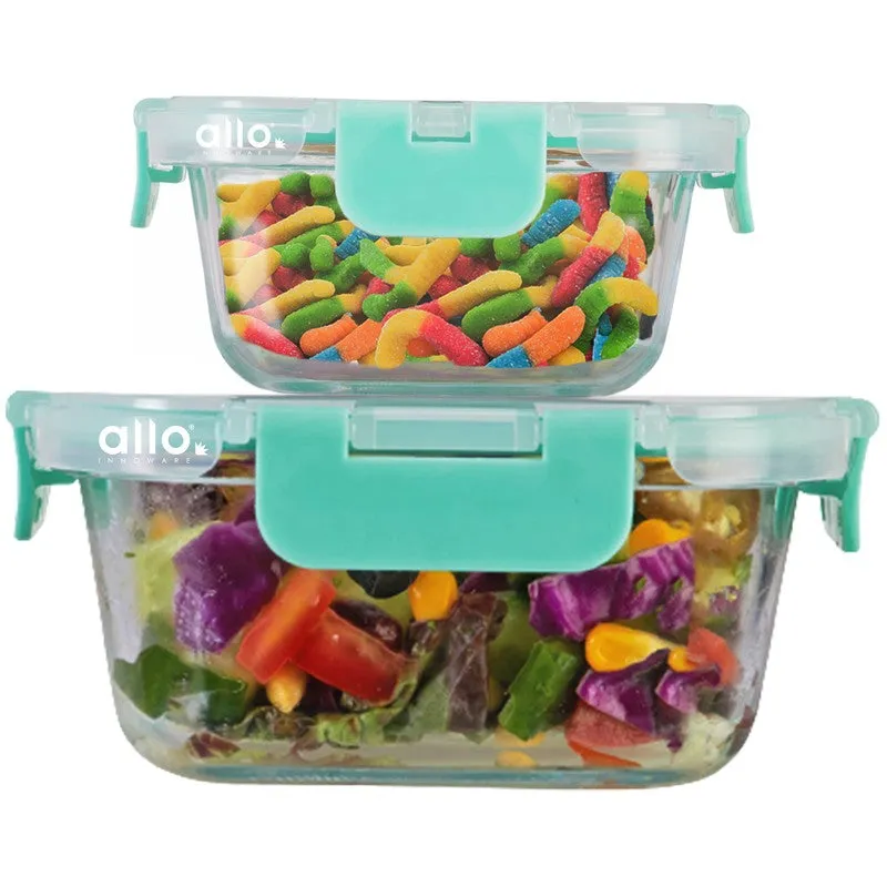Tifran Leak Proof Glass Lunch Box - Set Of Two media 4