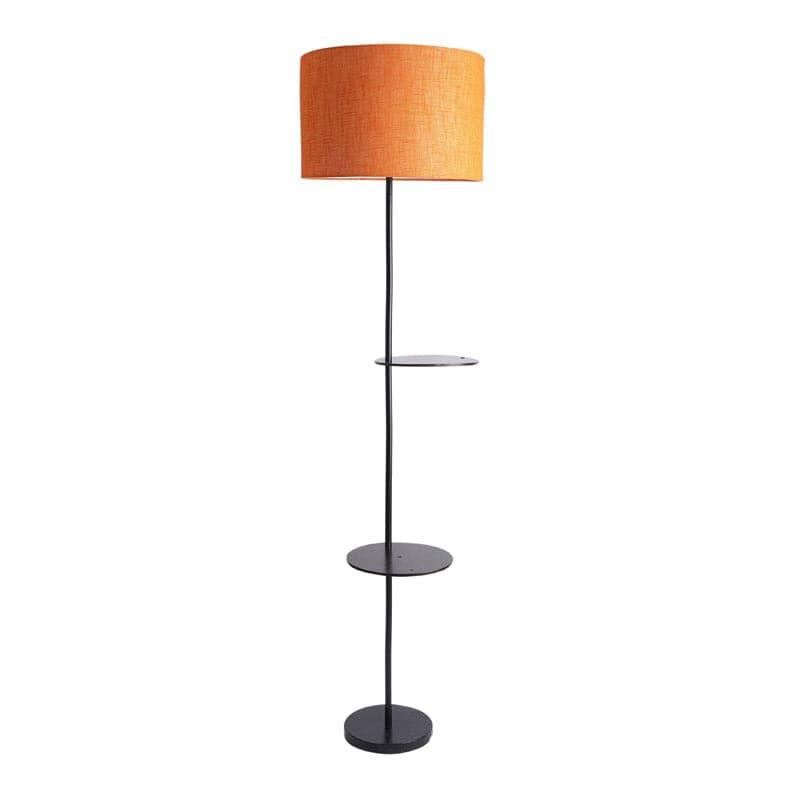 Kyomi Black Floor Lamp With Shelf media 4