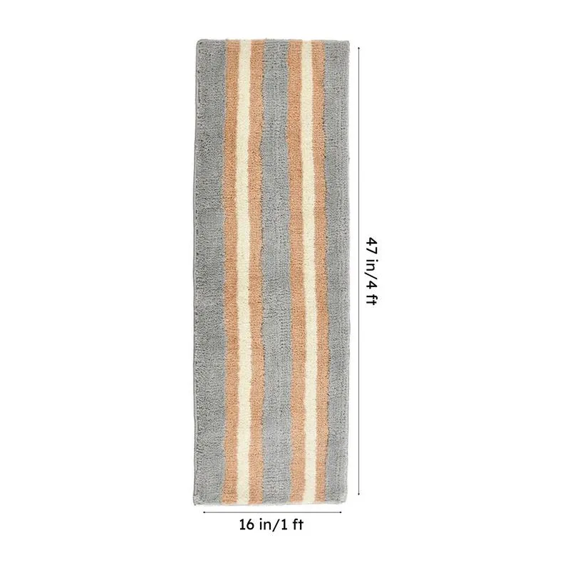 Striata Micro Fiber Runner Rug - Grey media 7