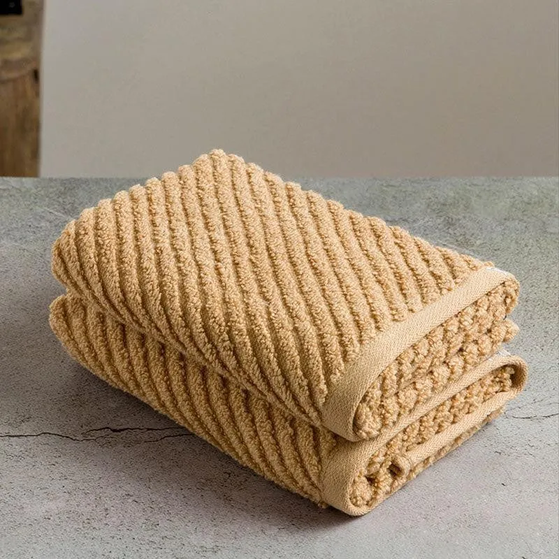 Nautica Riviera Soft Cotton Hand Towel (Light Tan) - Set Of Two media 4