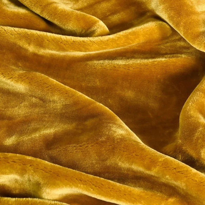 Singu Polyester Solid Blanket - Gold media 5