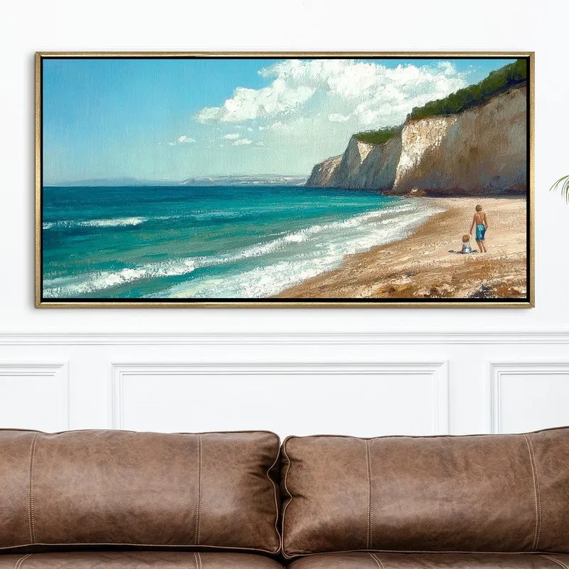 Wavecrest Canvas Wall Painting With Frame media 4