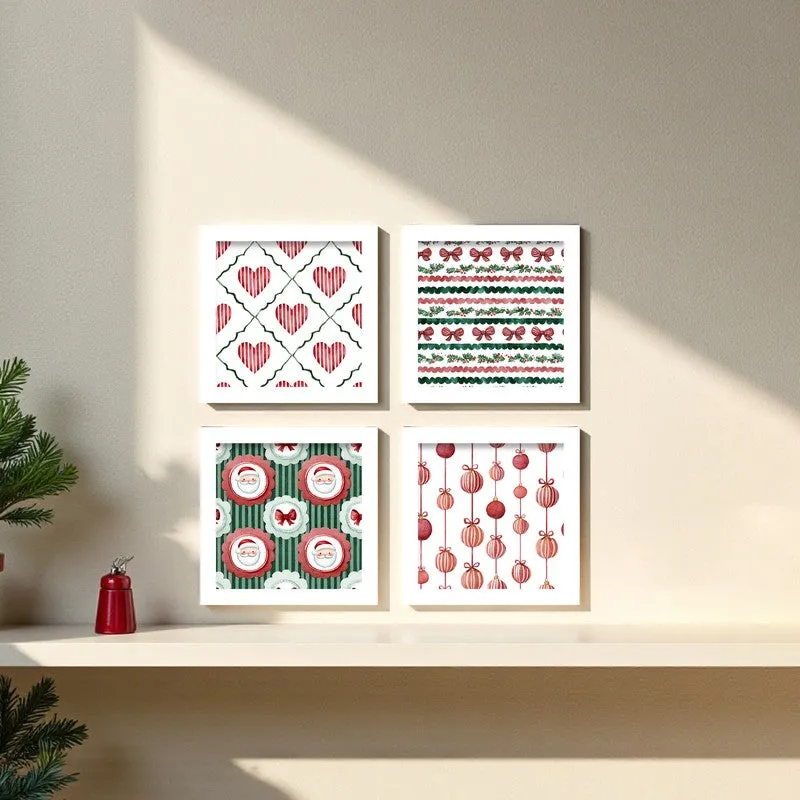Yuletara Wall Painting - Set Of Four media 1