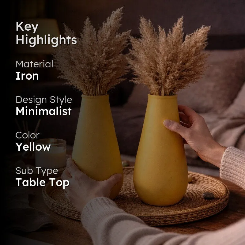 Celestial Curve Vase (Yellow) - Set of Two media 2