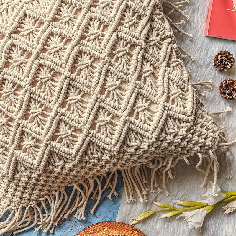 Quara Boho Macrame Cushion Cover media 4