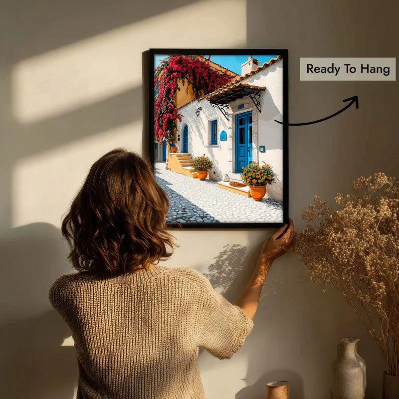 Azureway Canvas Wall Painting - Black Frame media 8