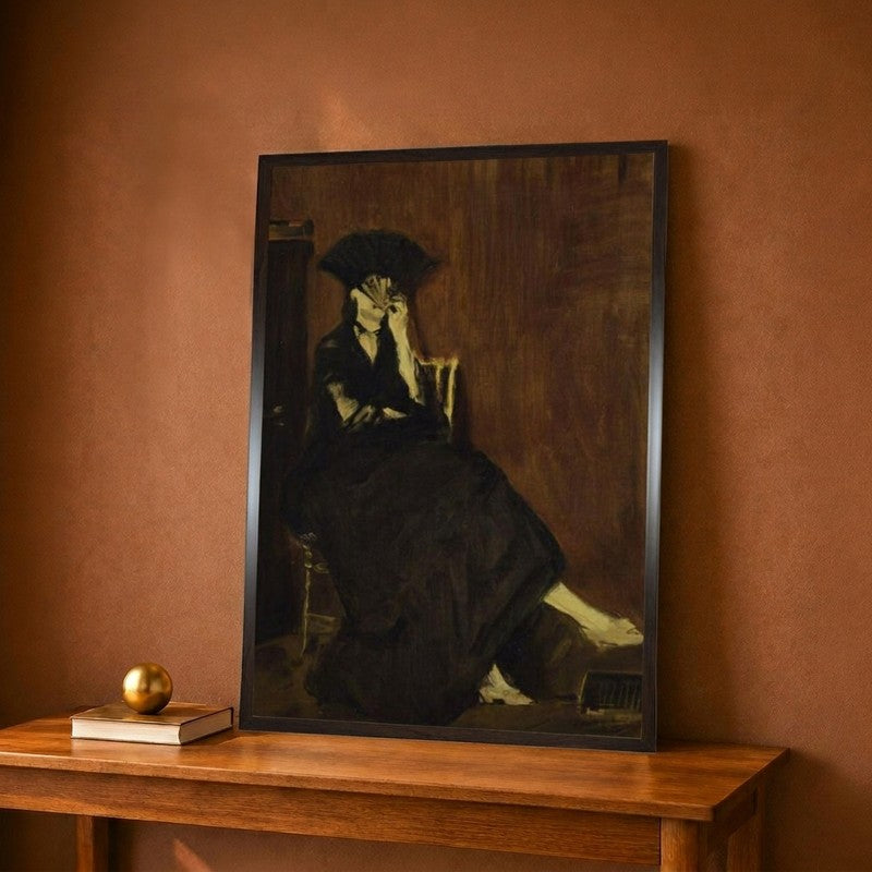 Berthe Morisot c.1872 Canvas Wall Painting - 12 x 16 Inches