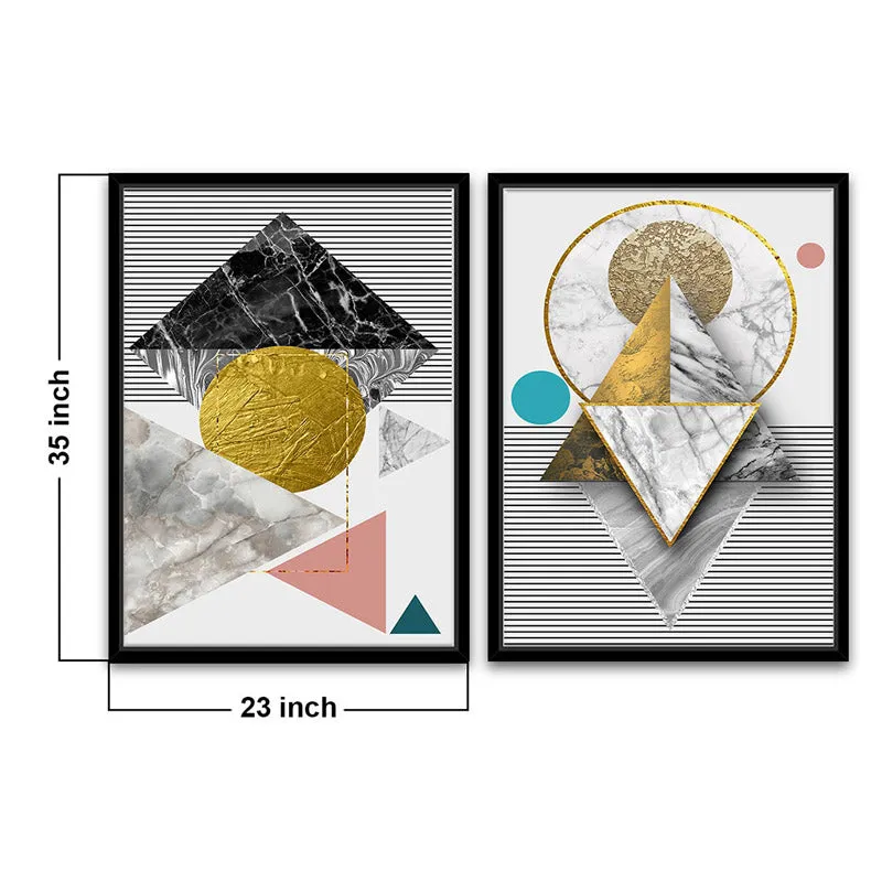 Hazel Abstract Wall Art - Set Of Two media 6