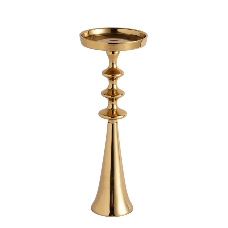 Aureline Classic Pedestal Candle Holder - Gold media 4