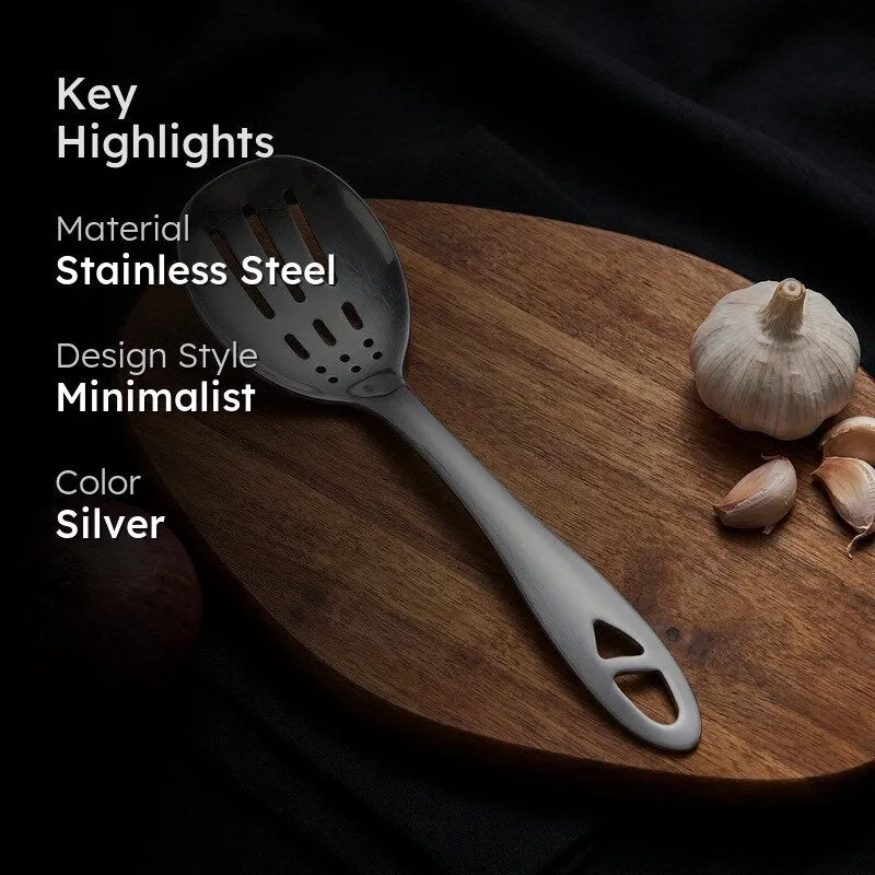 Slotted Stainless Steel Serving Spoon - 26 CM media 2