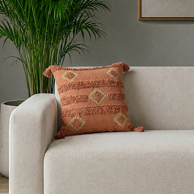 Azra Tufted Cushion Cover - 18 x 18 Inches