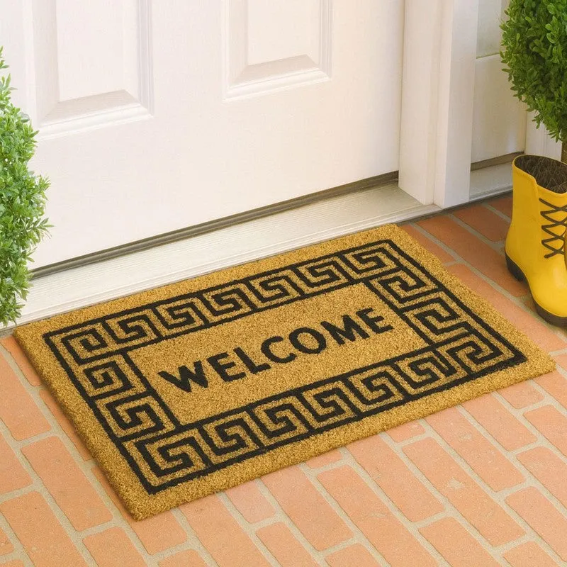 Welcome Coir Door Mats - Brown media 1