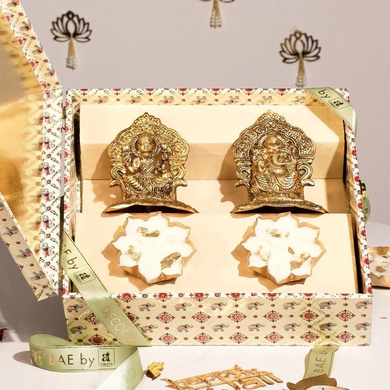 Gilded Bliss Diwali Hamper - Four Piece Set media 3