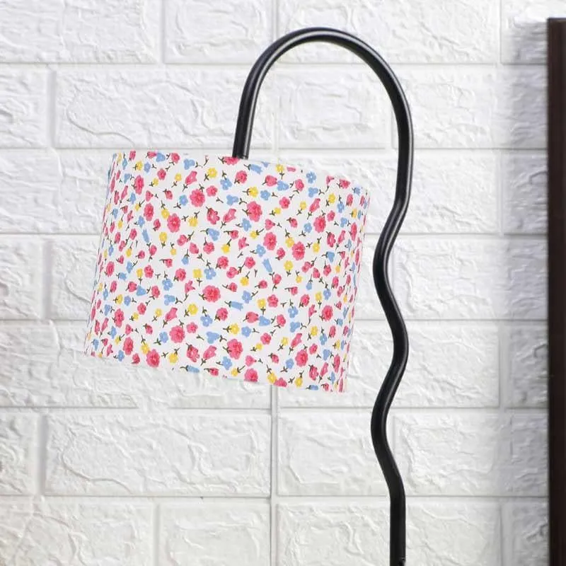 Floral Burst Decorative Glass Table Lamp - Multicolor media 4