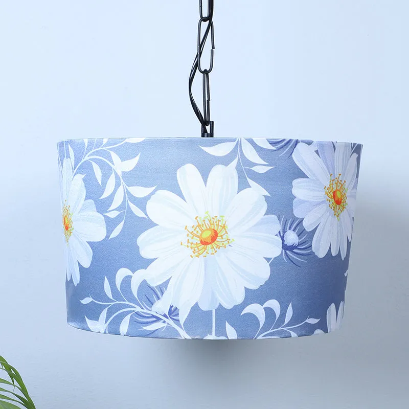 Daisy Blooms Printed Iron Ceiling Lamp media 3