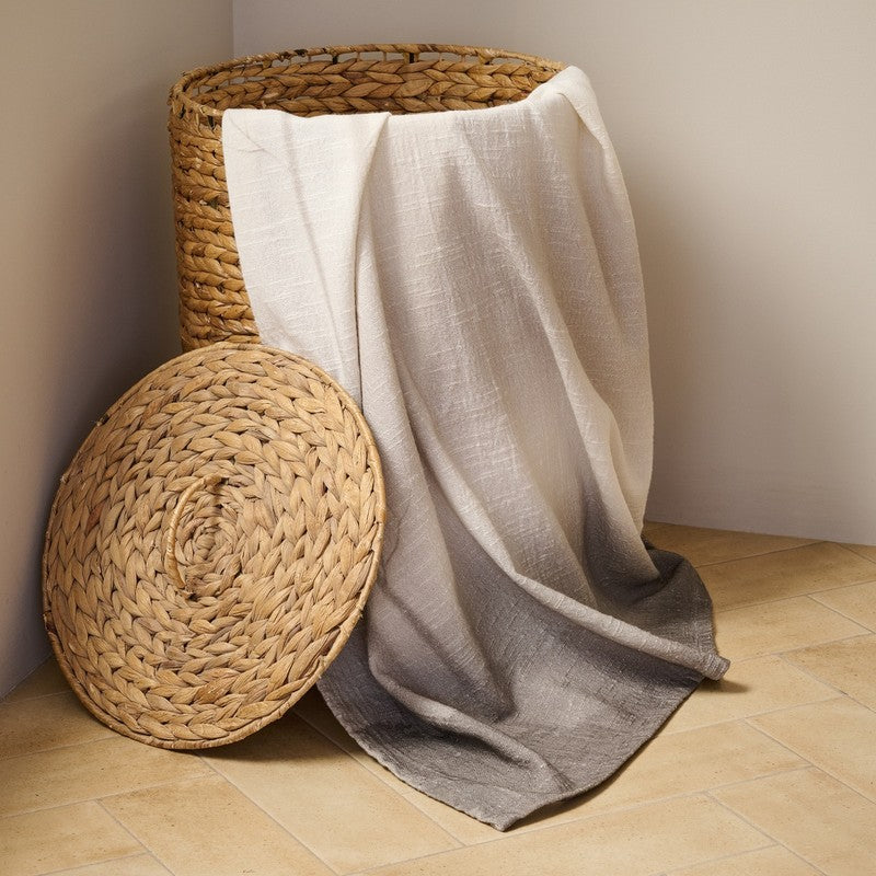 Rang Mahal Cotton Bath Towels - Off White,Grey