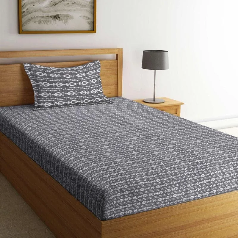 Haydena Helo Cotton Bedsheet - 300 TC media 3