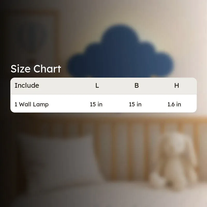 Snuggle Cloud Battery Operated MDF Wall Lamp - Blue media 12