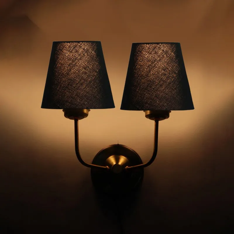 Lumoire Duo Cone Metal Wall Lamp - Gold,Black media 7
