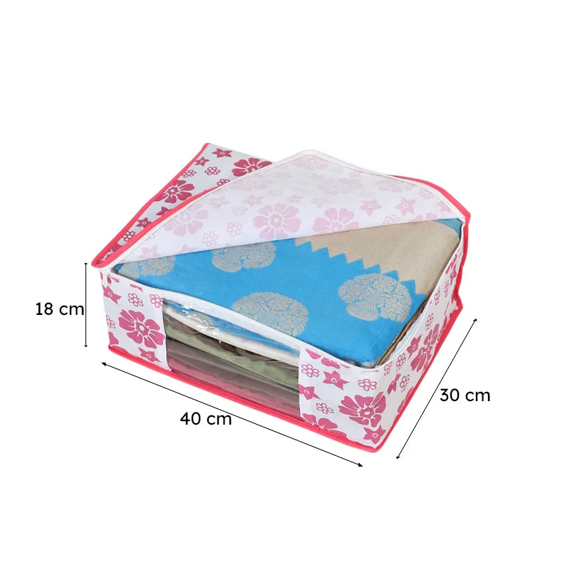 Aura Floral Saree Cover - Set Of Three media 7