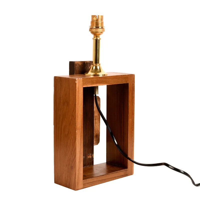 Indira Handcrafted Wooden Table Lamp - Multicolor media 6