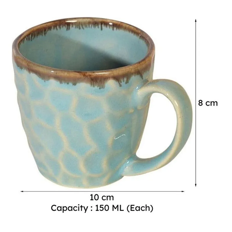 Indrashis Ceramic Tea Cup (150 mL Each) - Set of Six media 8