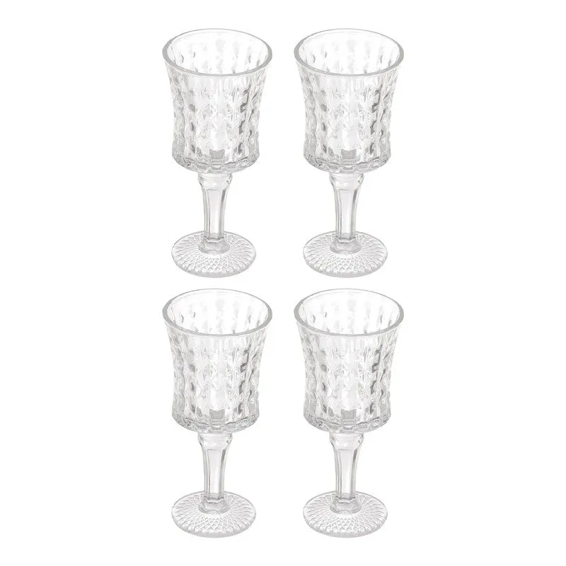 Twilight Cut Wine Glasses (160 mL Each) - Set Of Four media 4