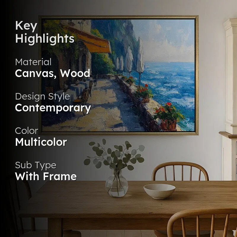 Briny Breeze Canvas Wall Painting With Frame media 2