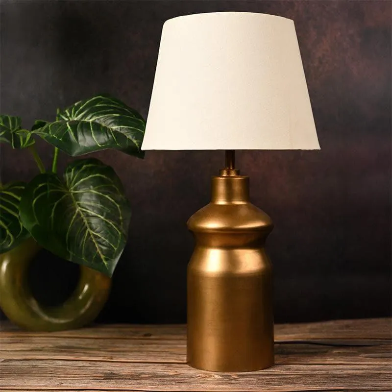 Astoria Fabric Table Lamp - Gold,White media 3