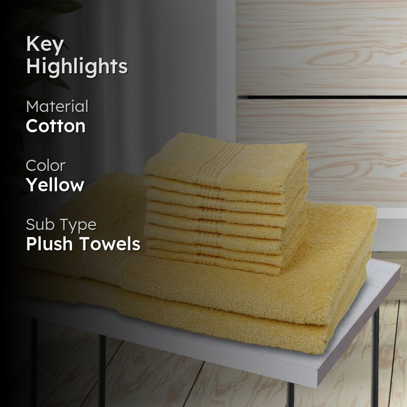 Bodil Towel Combo (Yellow) - Set Of Ten media 2