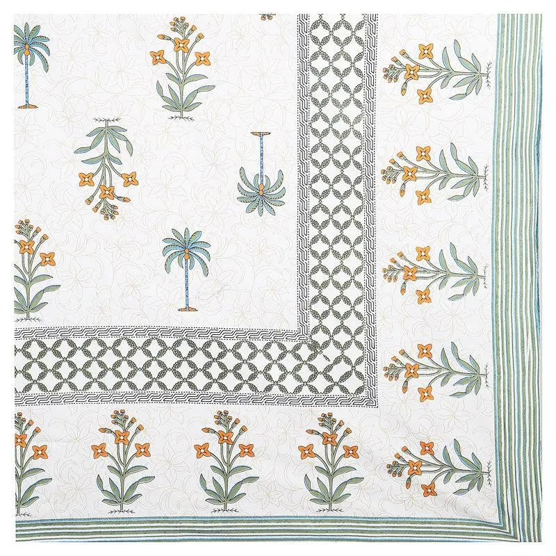 Achyuta Floral Cotton Bedsheet (Multicolor) - 144 TC media 4